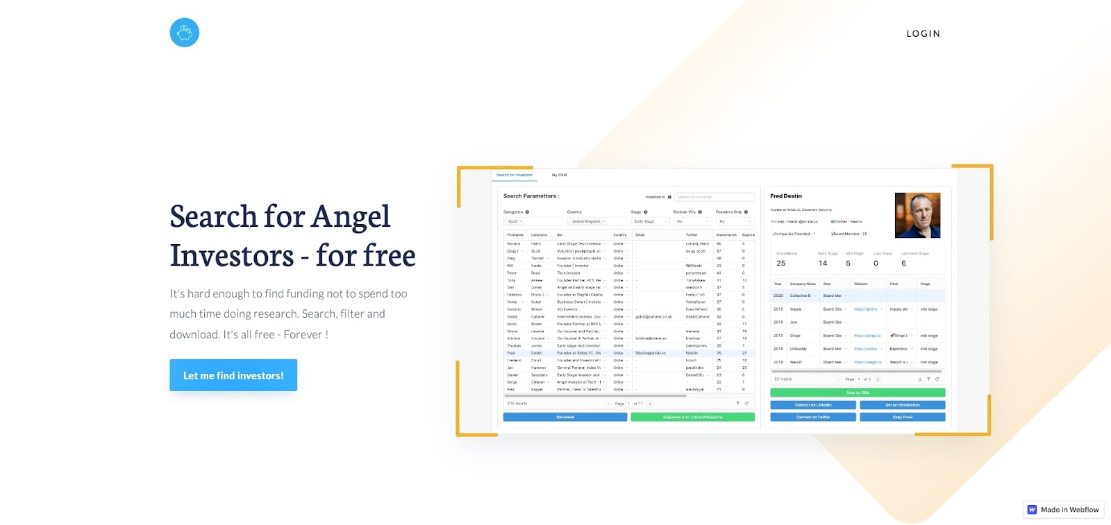 Gritt - Angel Investor Database