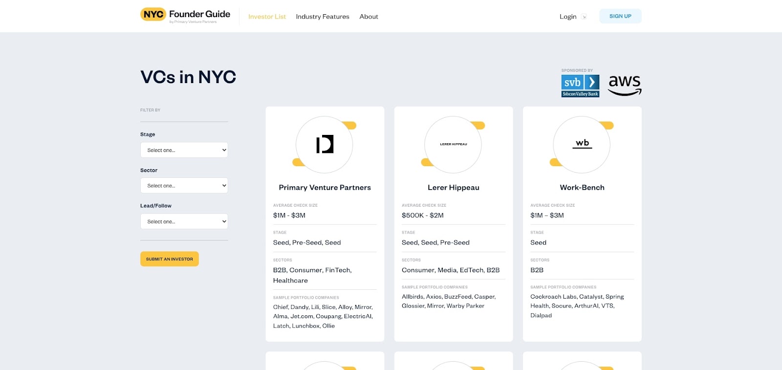 NYC Founder Guide - 98 VCs and angels in NYC