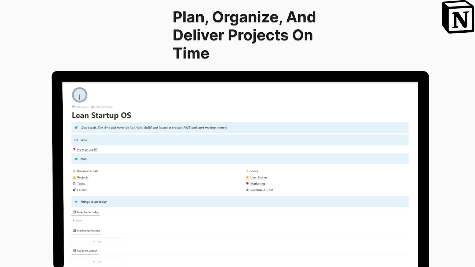 Lean Startup OS Notion