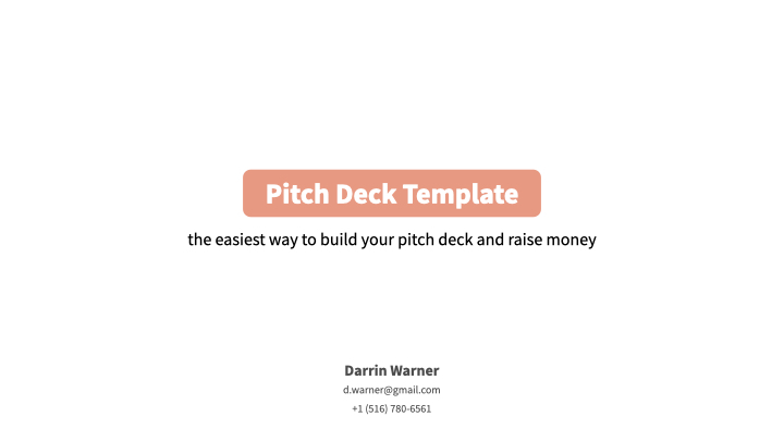 Salmon Pitch Deck Template - Reading Version