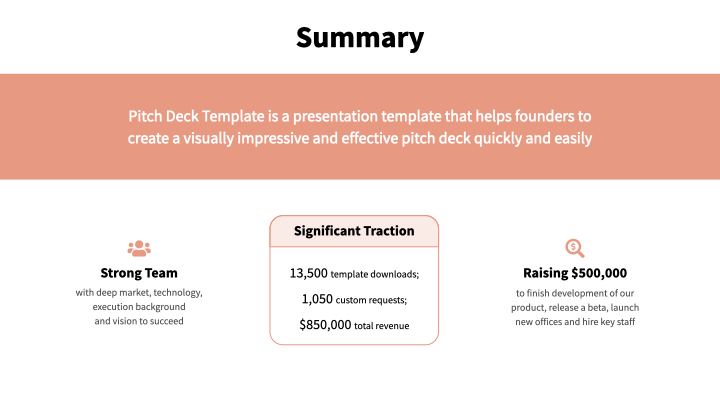 Salmon Pitch Deck Template - Reading Version