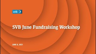 SVB June Fundraising Workshop