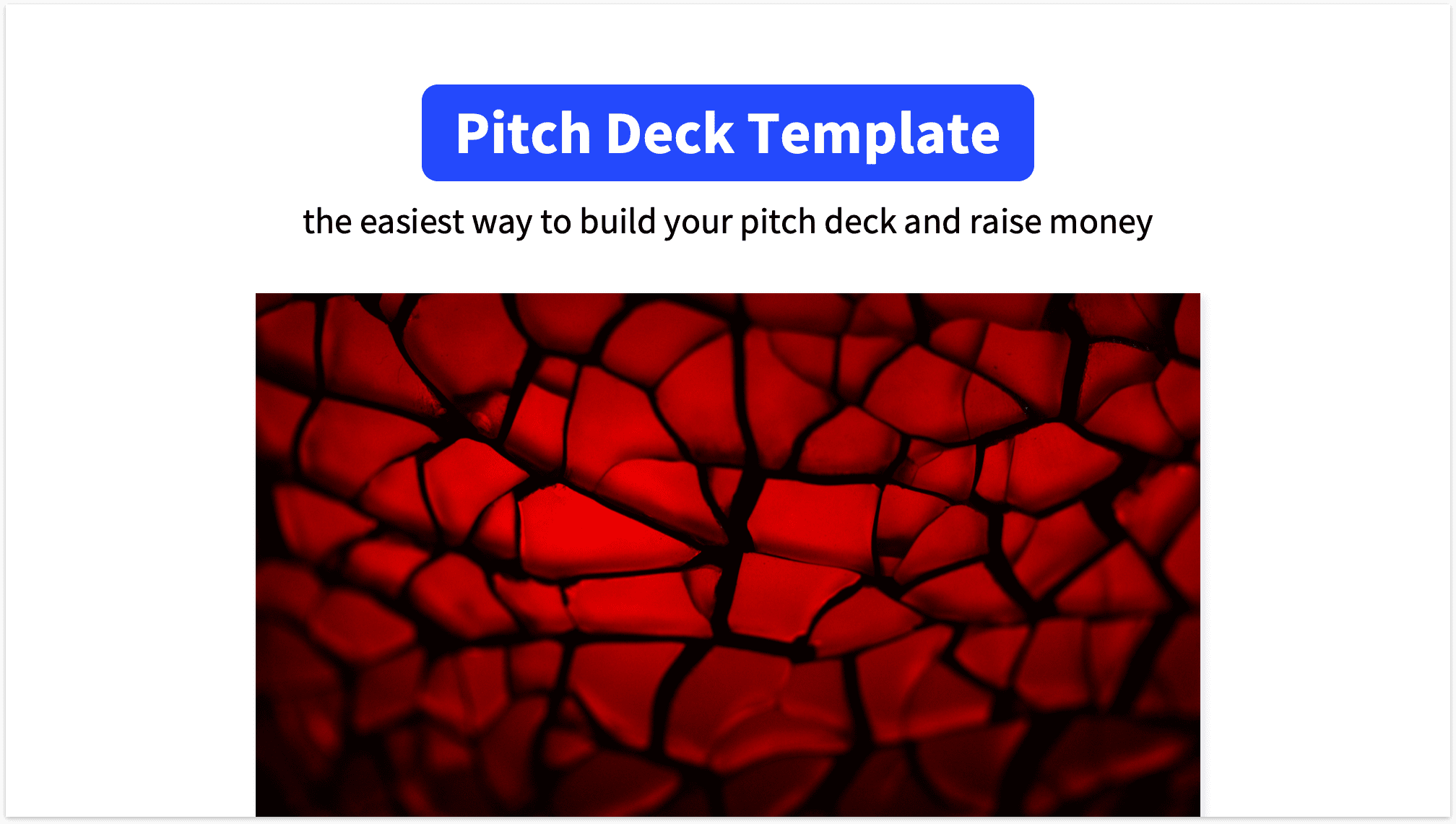 Pitch Deck Title Slide with Website Mockup