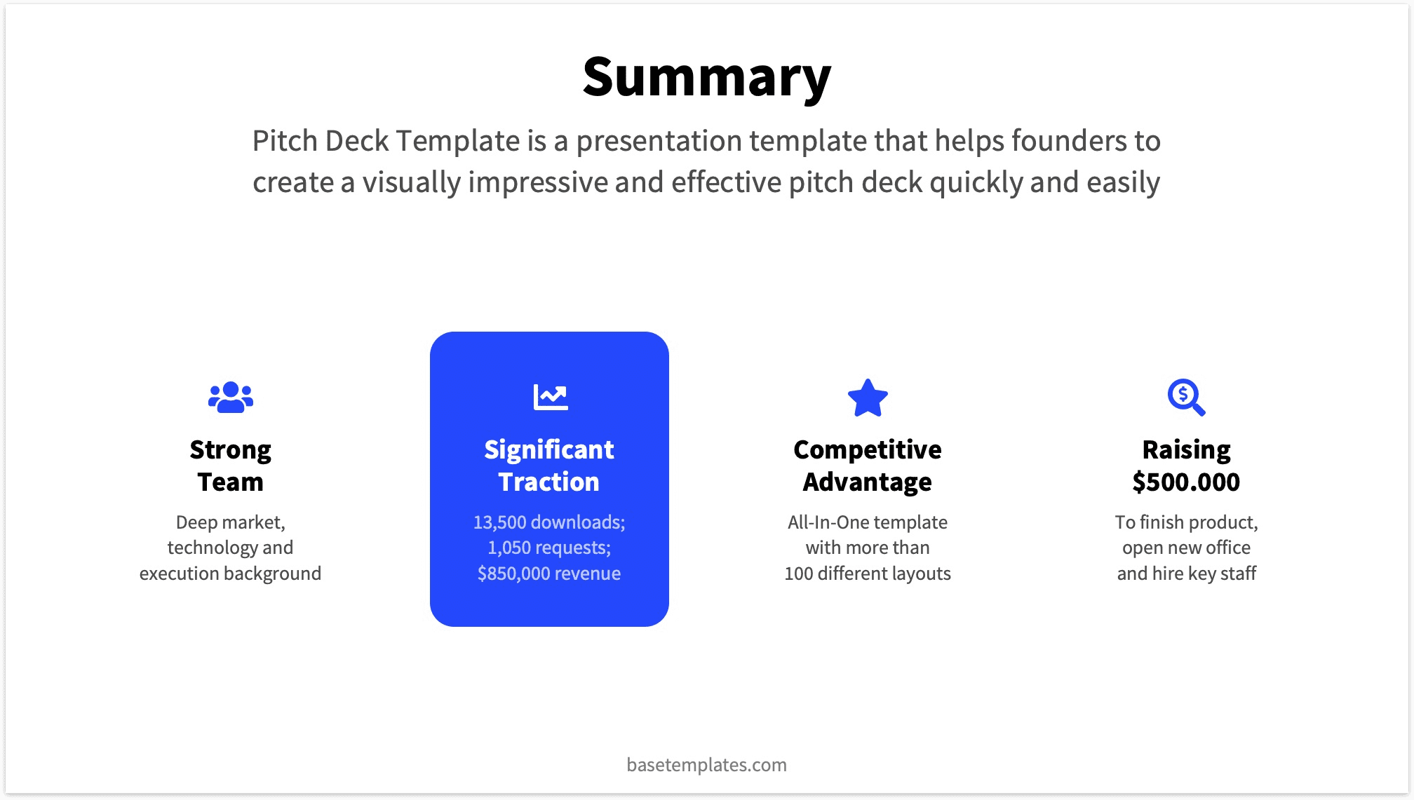 Reading Version Summary Slide Pitch Deck Other Version