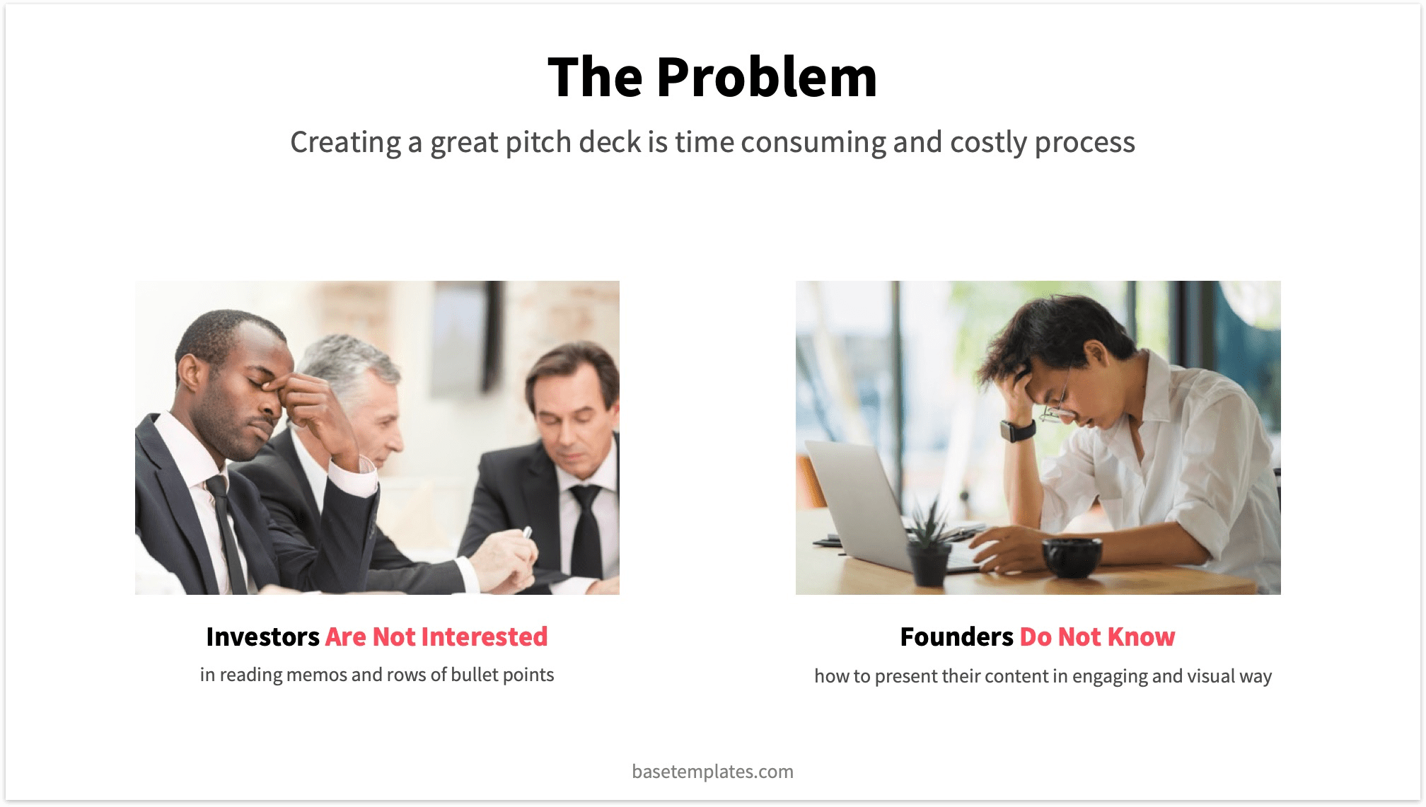 Problem Slide Pitch Deck Reading Version