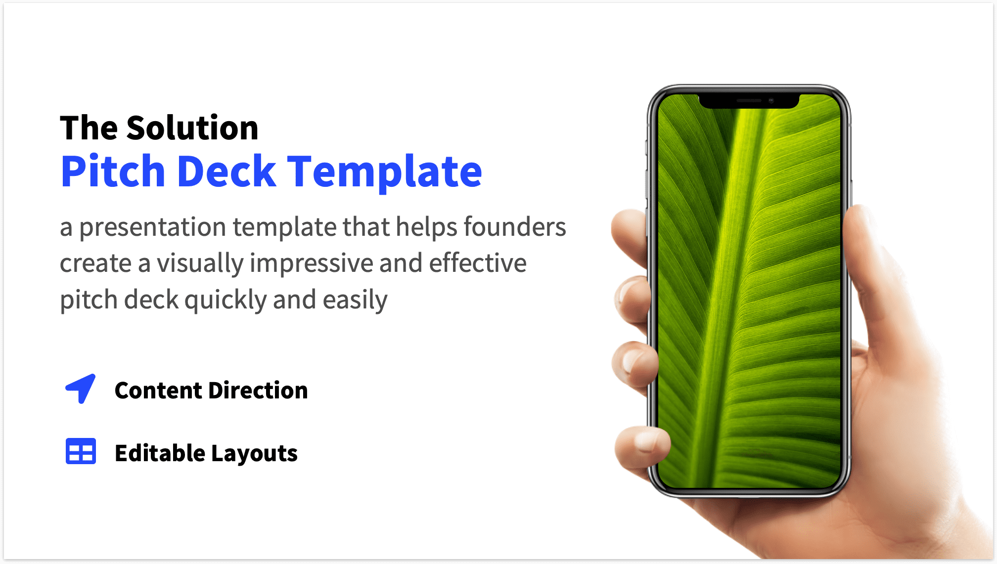 Solution Slide App with Mockup Pitch Deck