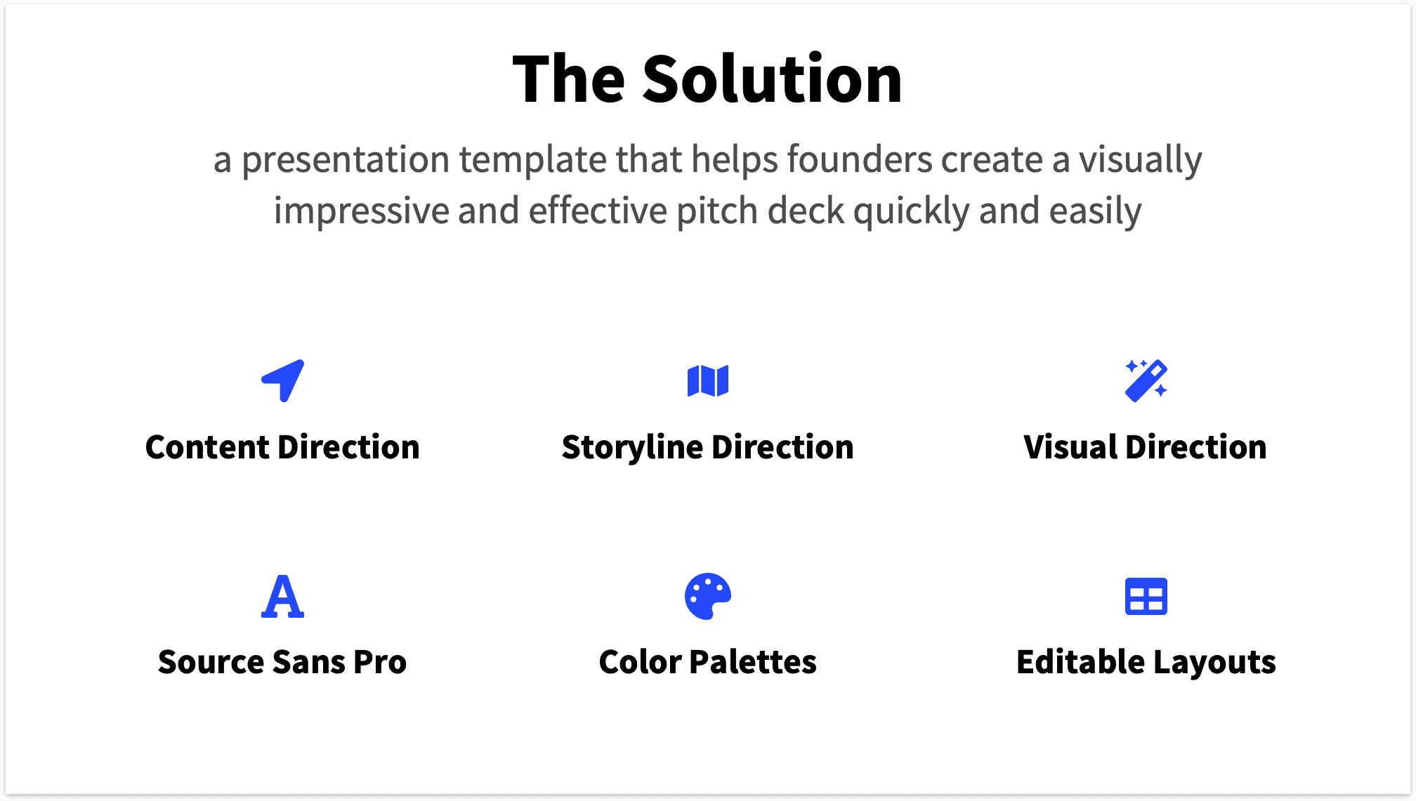 Blue Pitch Deck Template