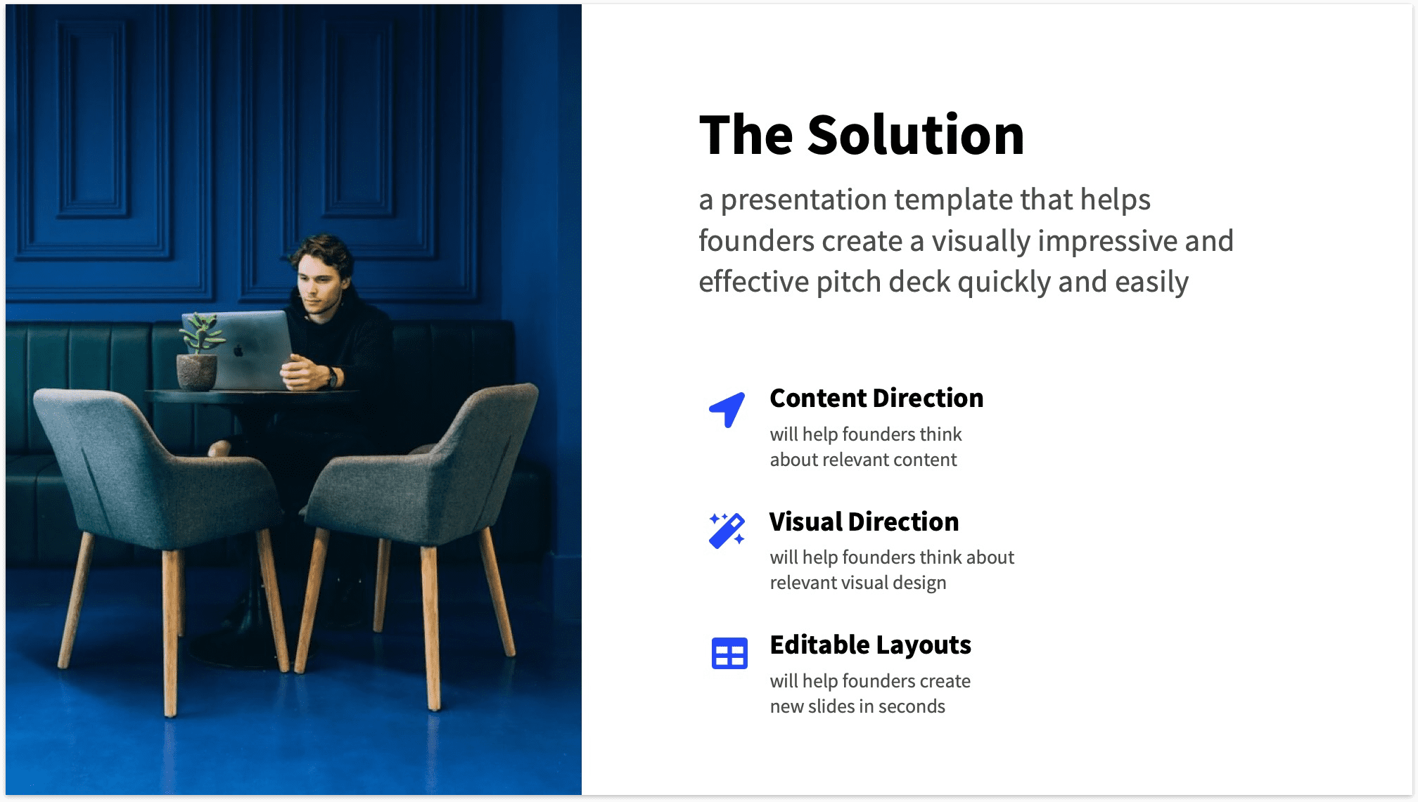 Reading Version Pitch Deck Solution Slide