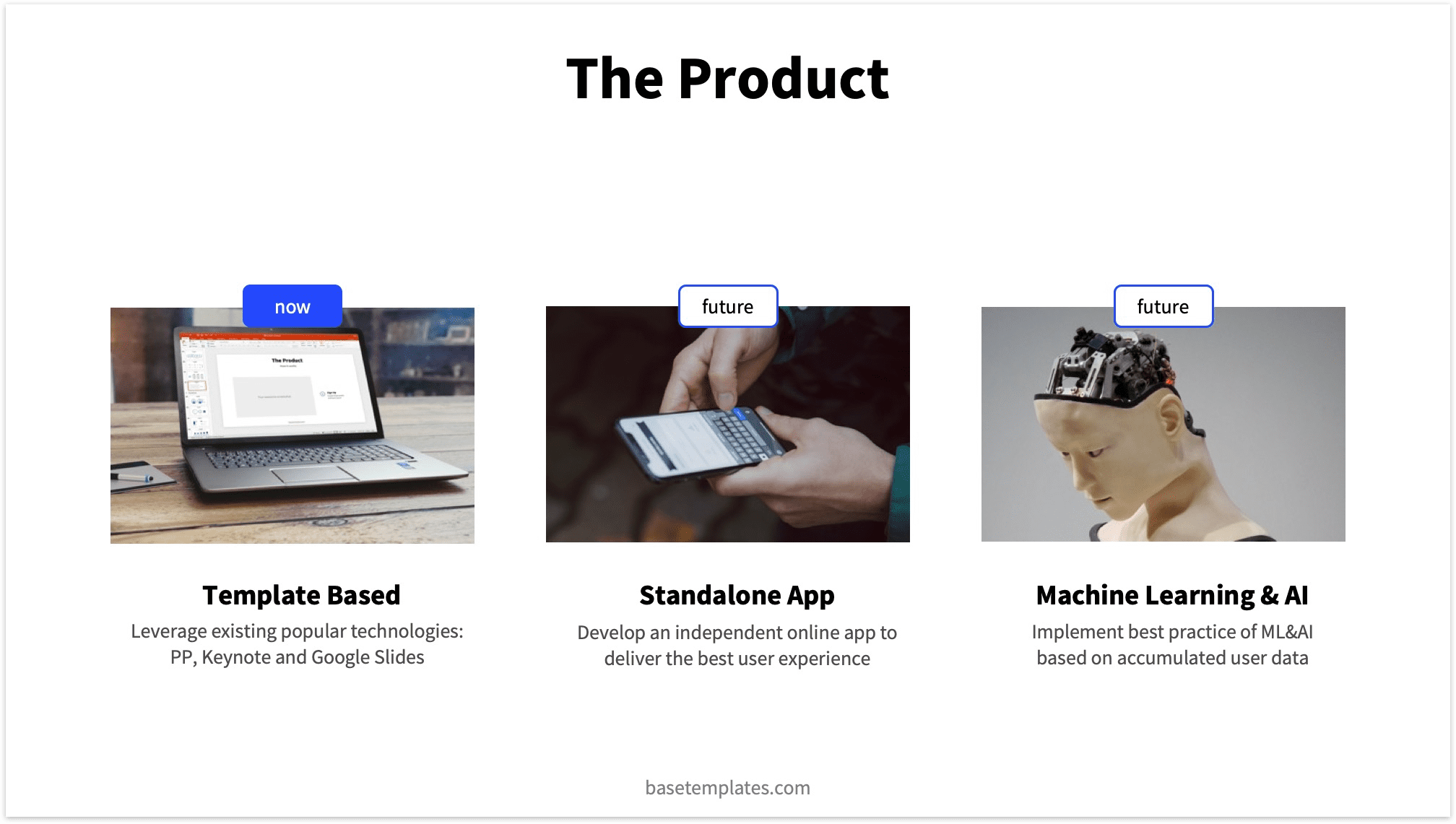 Pitch Deck Product Slide Example