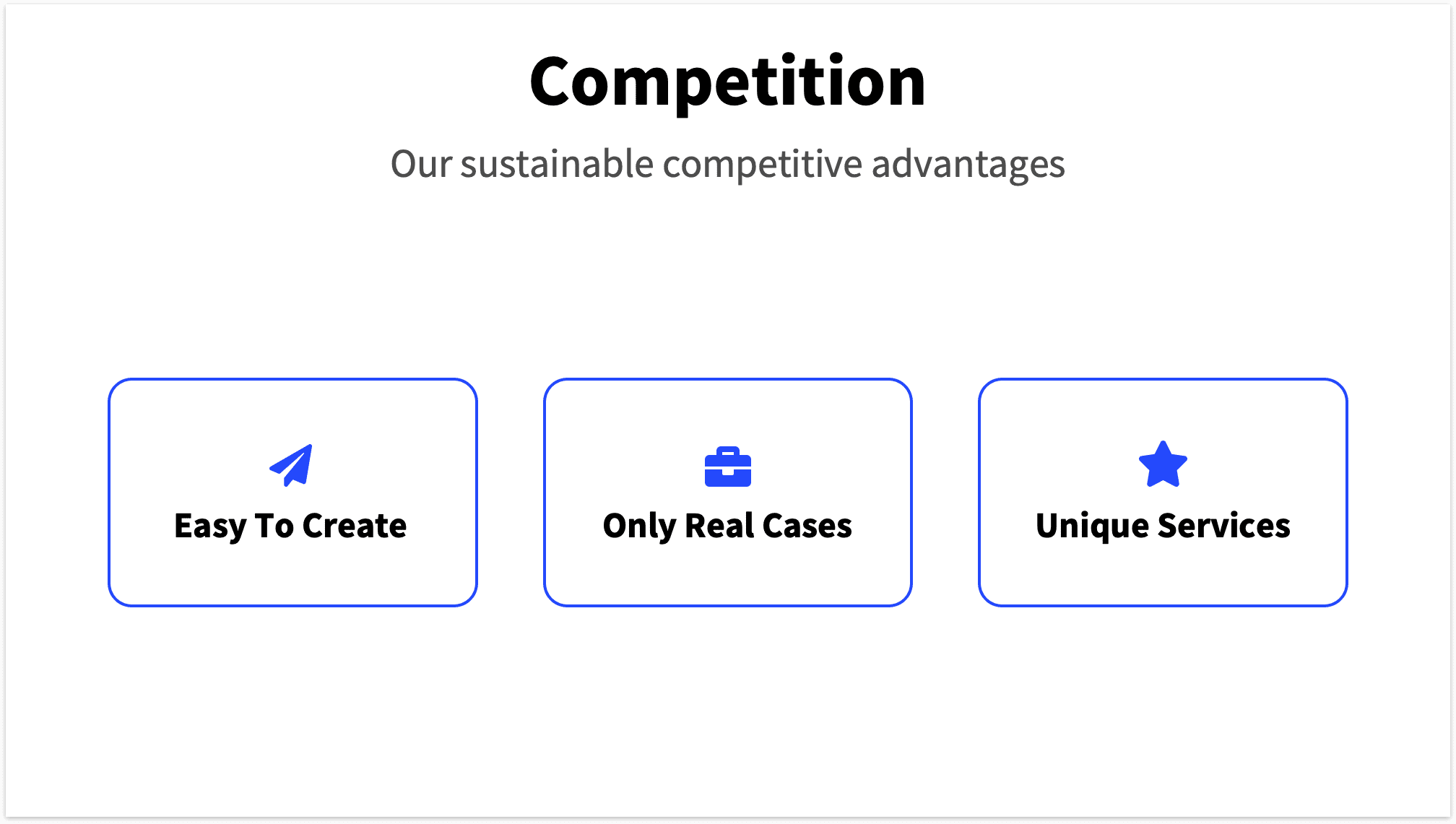 Pitch Deck Competition Slide USP