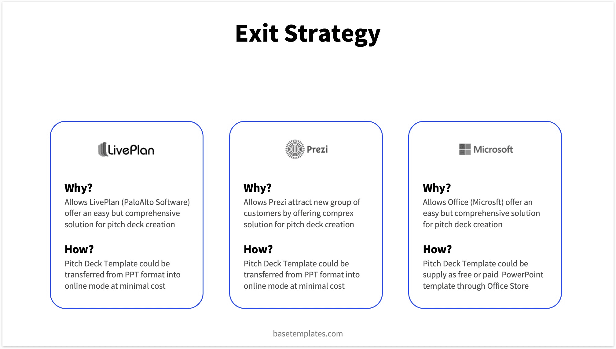 Startup Exit Slide Presentation Example