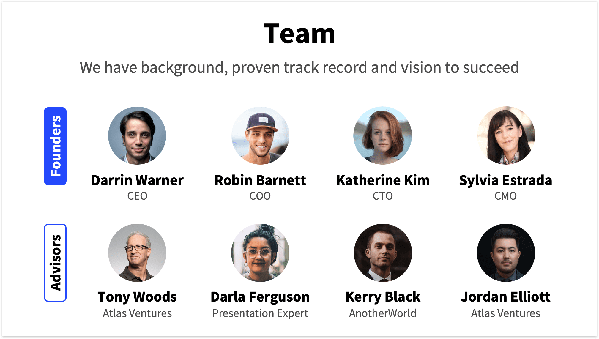 Team Slide Startup Pitch Deck