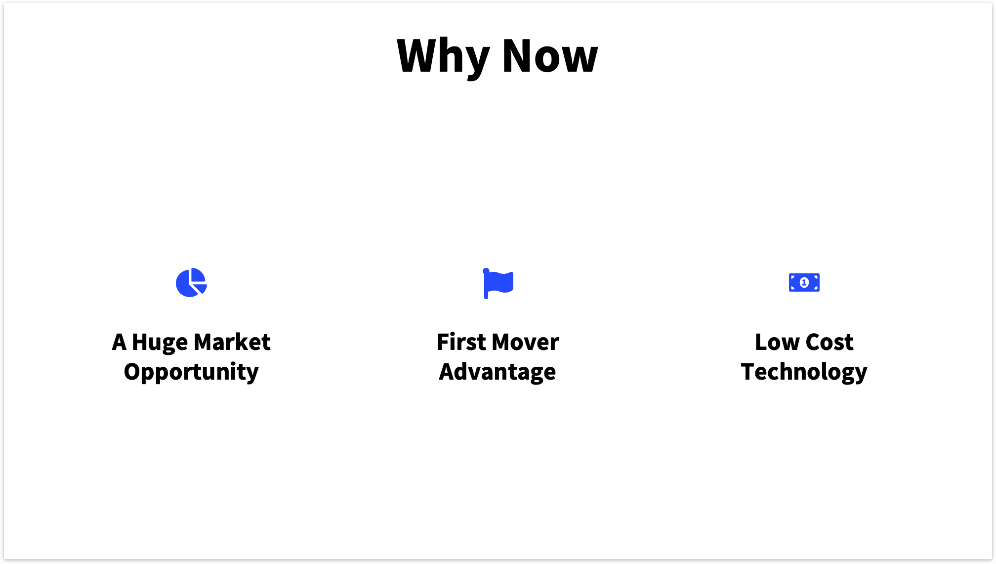 Why Now Slide for Pitch Deck