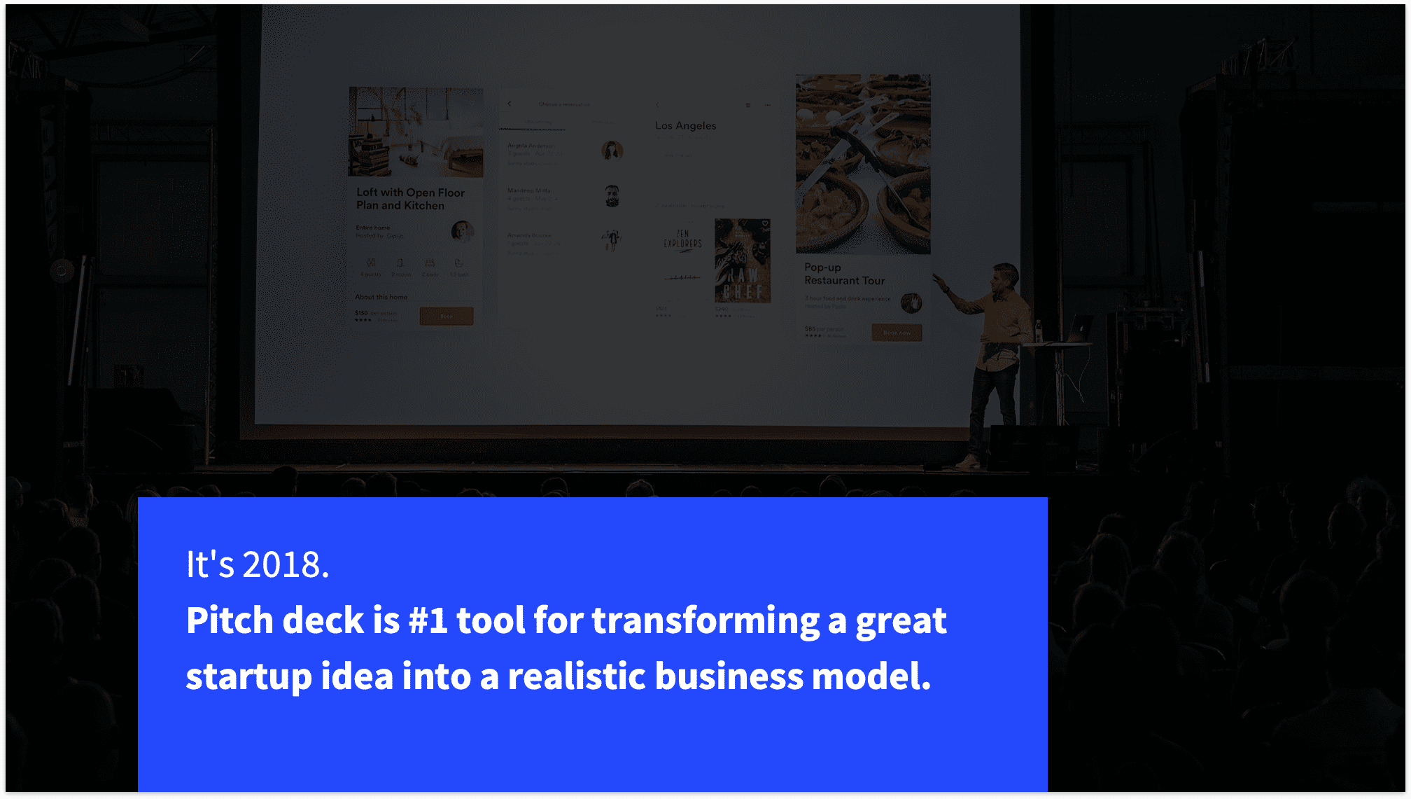 Why now Image and Quote for Pitch Deck Slide