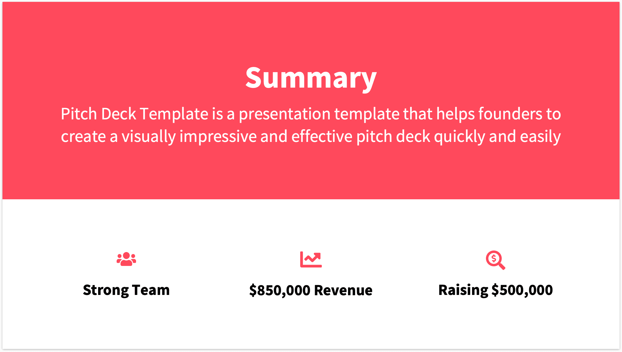 Red Pitch Deck Template