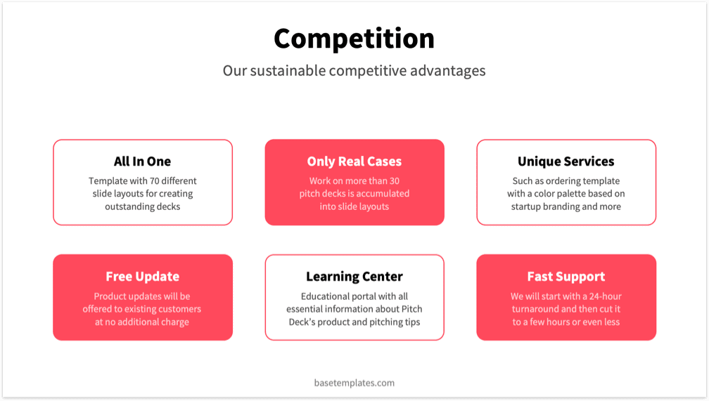 Red Pitch Deck Template - Reading Version