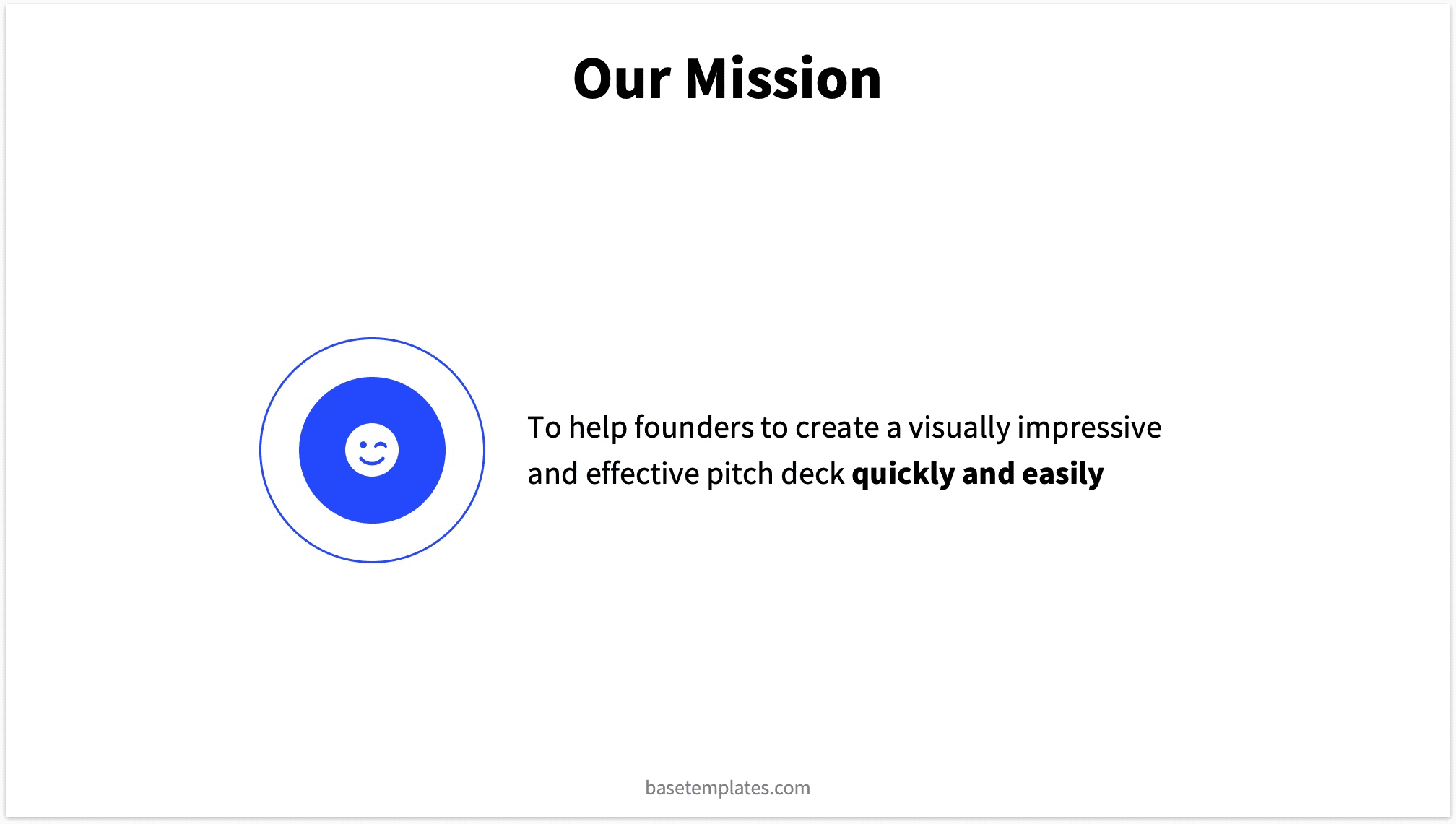 Mission Slide Pitch Deck Template