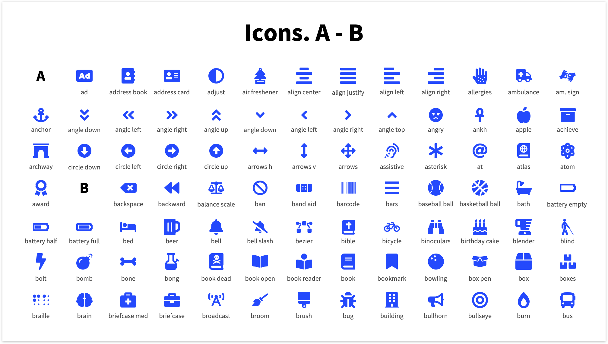 Pitch Deck Template Icons