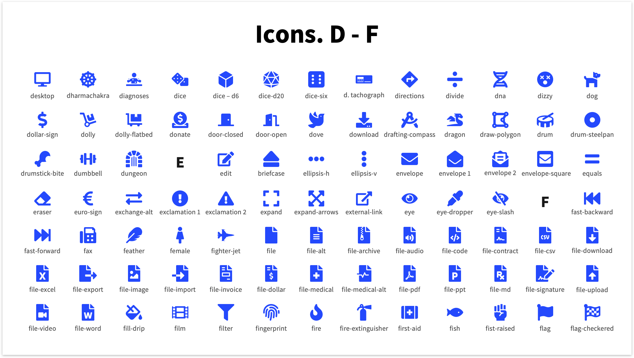 Pitch Deck Template Icons