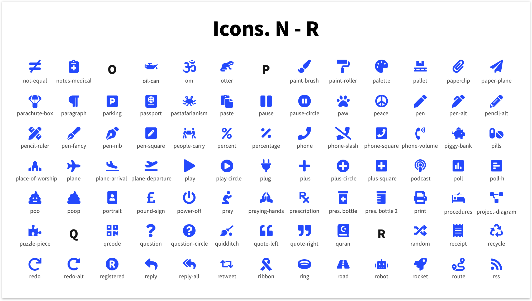 Pitch Deck Template Icons