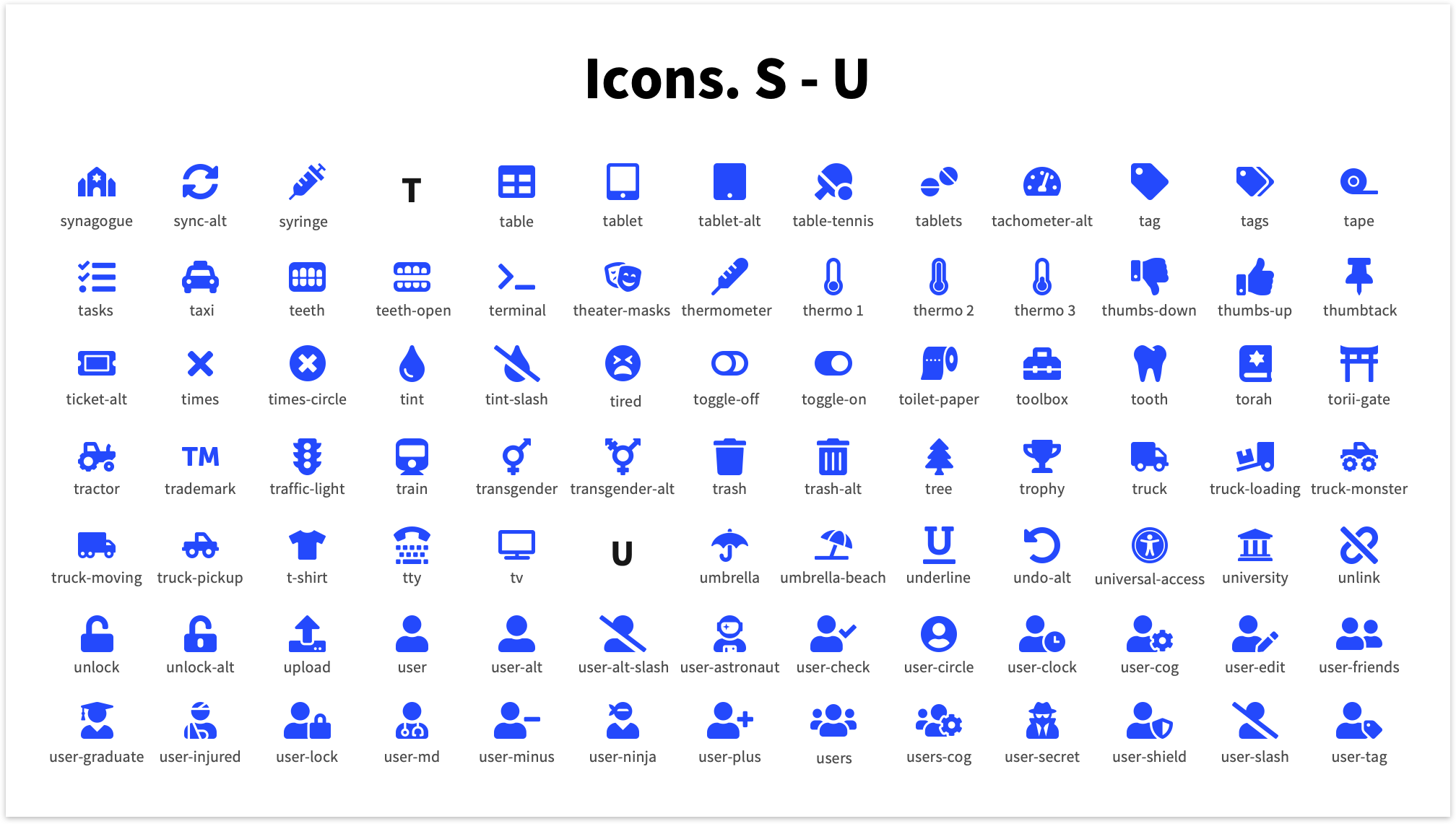 Pitch Deck Template Icons