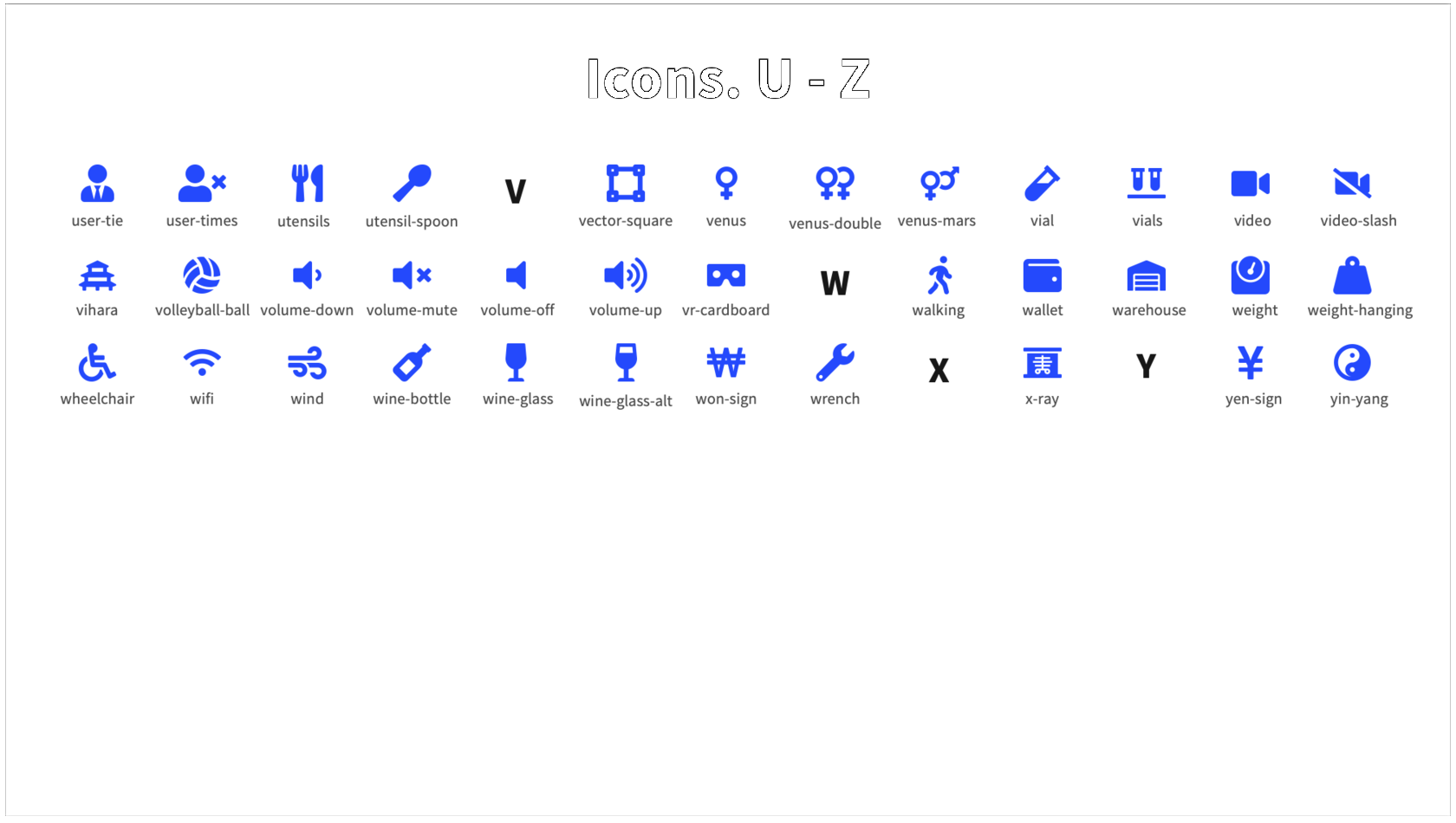 Pitch Deck Template Icons