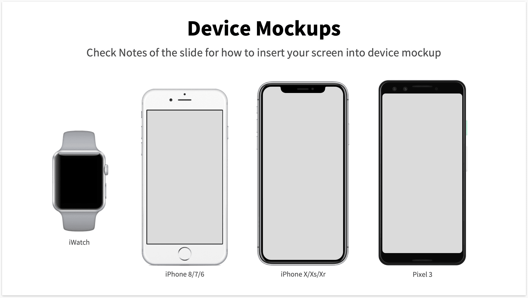 Device Mockup for Pitch Deck