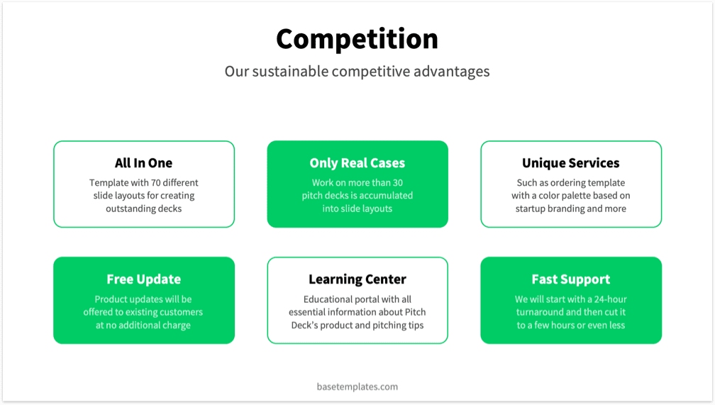 Green Pitch Deck Template - Reading Version