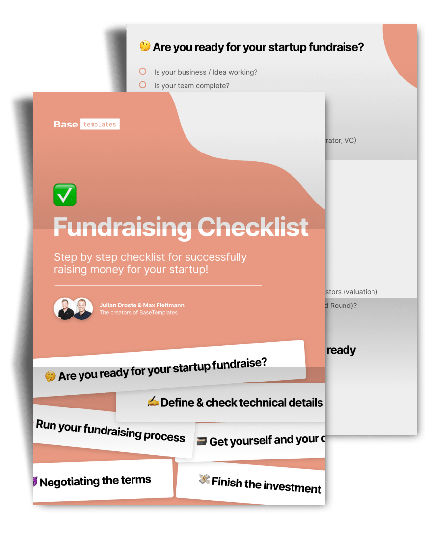 Checklist for your StartUp Fundraising Process