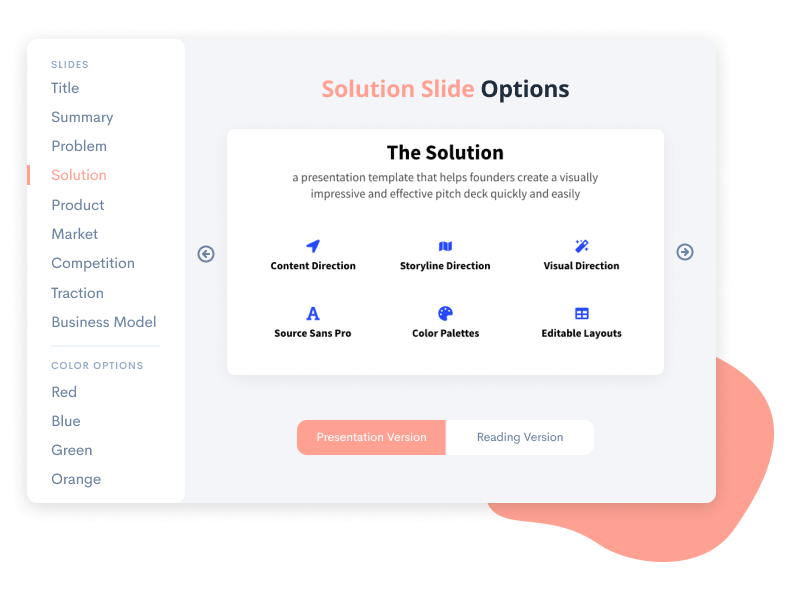 Explore all Slides in the Pitch Deck Template Viewer