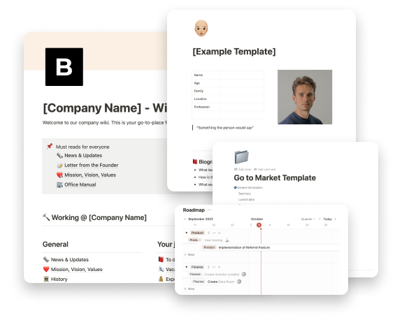 Notion Startup Templates